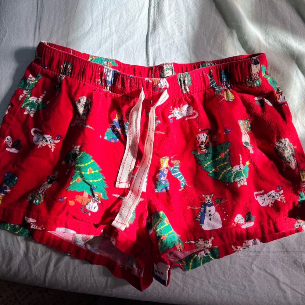 Old Navy xmas pj shorts
